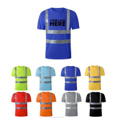 Crewneck Force High Visibility Reflective Short Sleeve T-Shirt