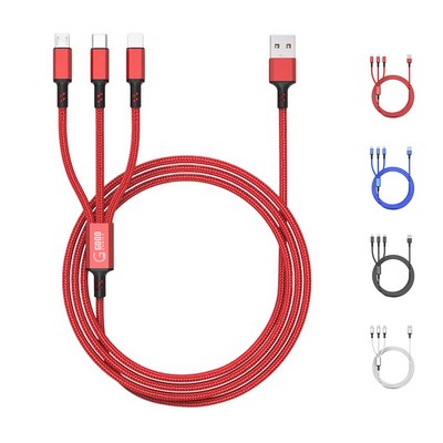 3-in-1 Copper Charging Data Cable