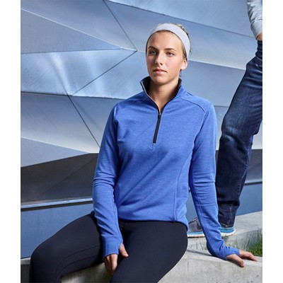 J America Wholesale Blanks Ladies Omega Stretch 1/4 Zip