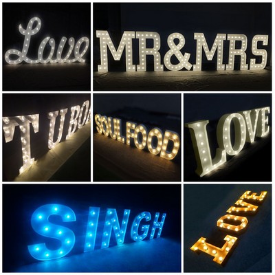 Customed Long-Life Large Stainless Steel Led Sign