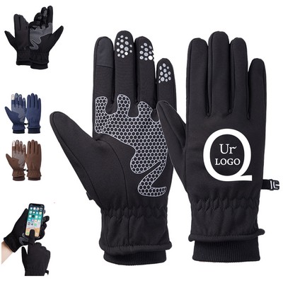 Touchscreen Outdoor Fleece Ski Gloves