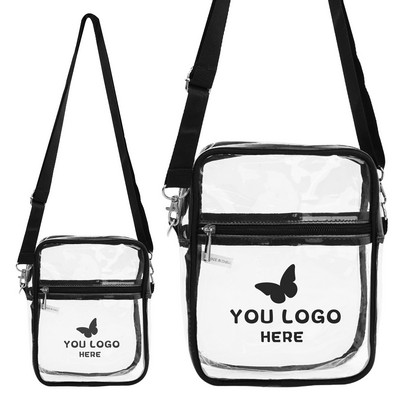 Clear Crossbody Messenger Bag