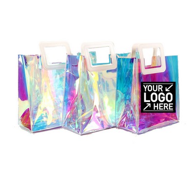 Clear Iridescent Tote Bag for Stylish Storage