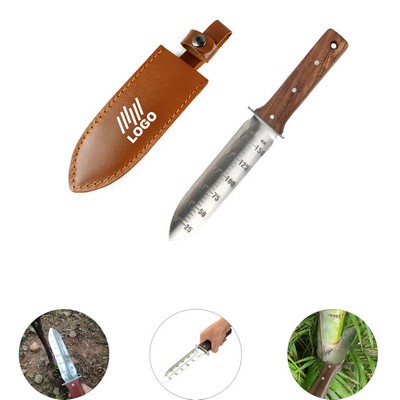 Garden Knife W/ Leather Sheath