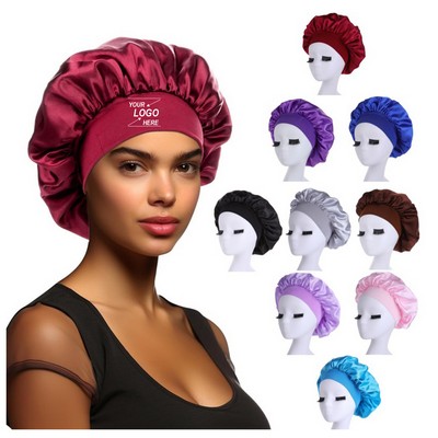 Silk Satin Sleep Bonnet Anti-Slip Hair Wrap