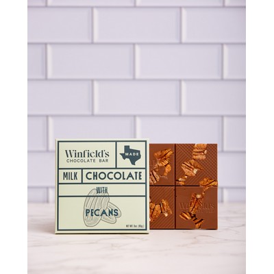 Square Milk Chocolate Pecan Bar