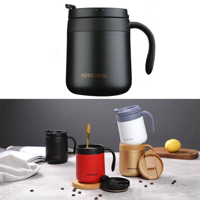 11.8oz/350ML 304 Stainless Steel Tumbler Insulated Vaccum Cup Mug With Flip Lid For Home Office