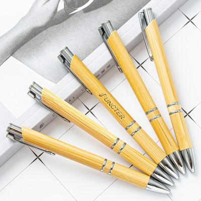 Bamboo Retractable Ballpoint Pen