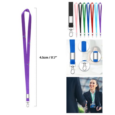 Lanyard Strap with Metal Keychain Clip for Keys