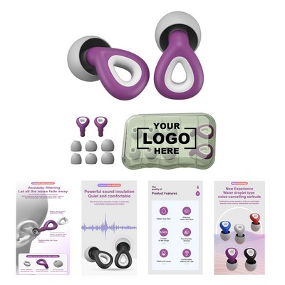 Silicone Diaphragm Noise Cancelling Earplugs SLM Code