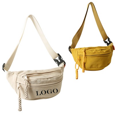 Full Color Sport Crossbody Zipper Fanny Pack