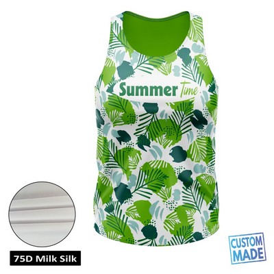 Women's Sublimation Jersey Style Tank Top - 2-Way Stretch Performance Interlock