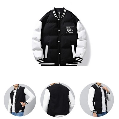 Men's Thick Winter Baseball Jacket