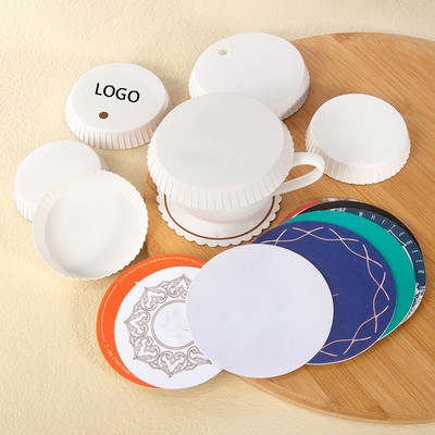 Disposable Cup Cover Coaster Set