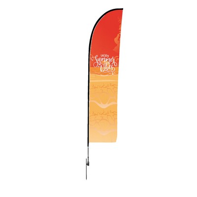 6ft Blade Feather Flag Banner - 2 Side Imprint