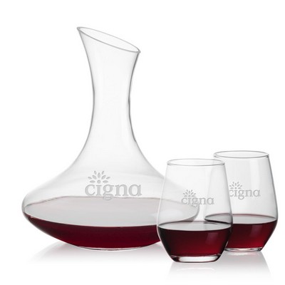 Hampton Carafe & Mandelay Stemless Wine