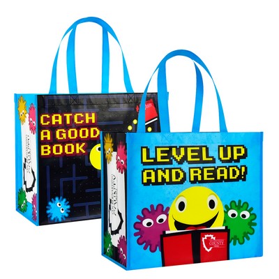 Full-Color Laminated Non-Woven Custom Promotional Library Tote Bag (15"x13"x8")