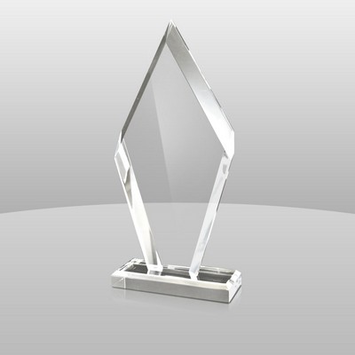 Clear Reverse Bevel Arrowhead Award (13"x6 1/2"x2")