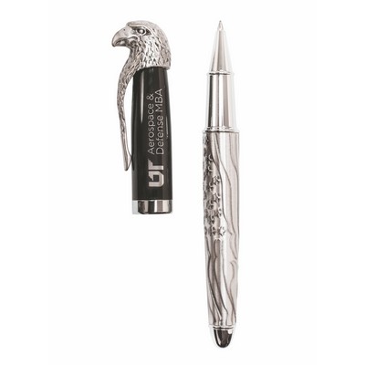 Eagle Bust™ Rollerball Pen w/American Flag Barrel