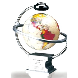 8" Magnetic Floating White Globe