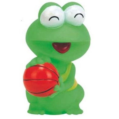 Rubber Basketball Frog© (2 7/8"x2 1/2"x4 3/8")