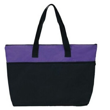 Deluxe Tote Bag w/ Side Zippered Pocket