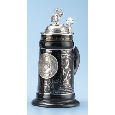 US Marine Corps History Stein Mug