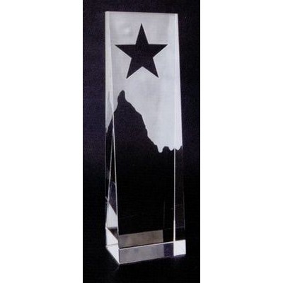 Crystal Star Tower Award (10"x3")