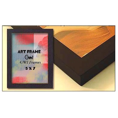 Black Square Corner Picture Frame (5"x7")