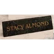 8" Green Genuine Marble Executive Name Block