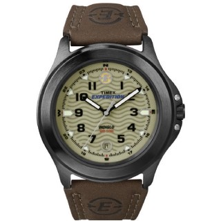 Timex Expedition Brown/Gray Core Field Watch with Leather Strap