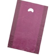 Burgundy Red High Density Encore™ Merchandise Bag w/ Die Cut Handle (12"x3"x18")