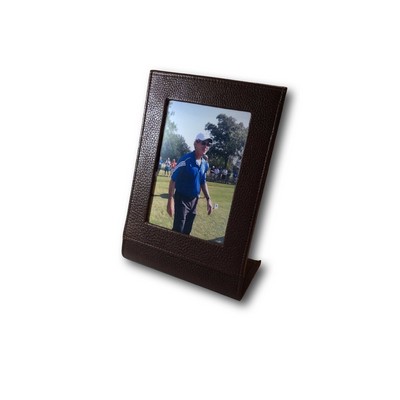 Genuine Leather Self-Standing Picture Frame (Deboss)