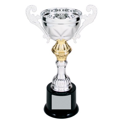 Cup Trophy, Silver - 8 3/4" Tall