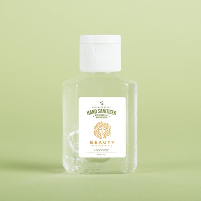 Hand Sanitizer Gel: 1 oz Rectangle Bottle