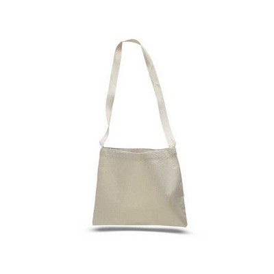 Natural Small Messenger Bag with Long Straps