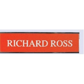 Engraved #25 Wall or Desk Sign w/Metal Base (2 Lines / 2"x8")