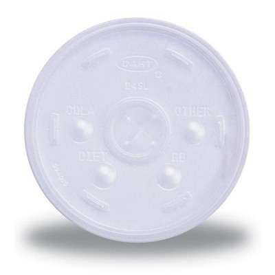 Straw-Slotted Lid, 8 Oz. Foam Cup