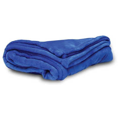 Royal Blue Micro Fleece Throw Blanket