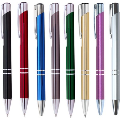 JJ Series Double Ring Pen w/ Chrome Trim- Gunmetal (gray)