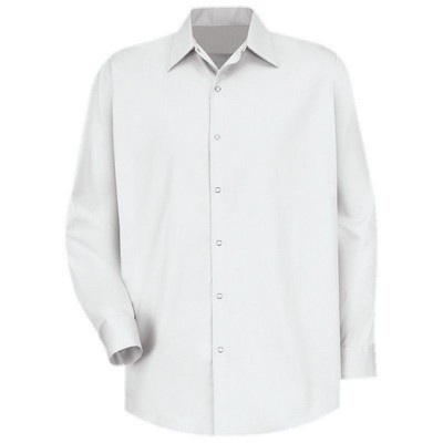 Red Kap™ Men's Long Sleeve Specialized Cotton Work Shirt - White