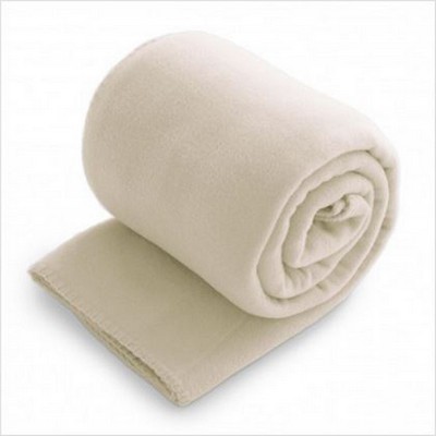 Fleece Throw Blanket - Cream (50"x60")