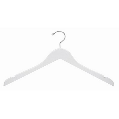 White Wooden Shirt Dress Hanger