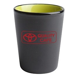 1.5 Oz. Hilo Shot Glass (Matte Black/Green)