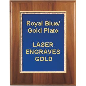 Cherry Plaque 5" x 7" - Blue/Gold 4" x 6" Florentine Plate