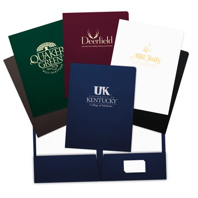 Foil-Stamped 2 Pocket Folder (Standard Template)