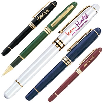 Brass Cap Off Rollerball Pen w/ Enamel Finish