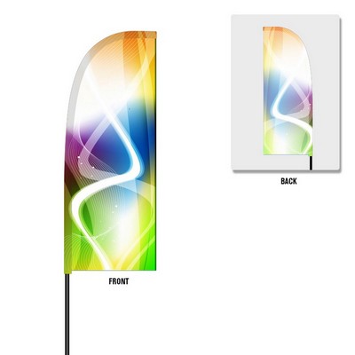 7' Flex Banner™ Kit, Single-Sided Feather Flag, Pro Sleeve