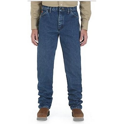 Wrangler® Retro® Men's Stonewash Blue Flame Resistant Original Fit Jeans