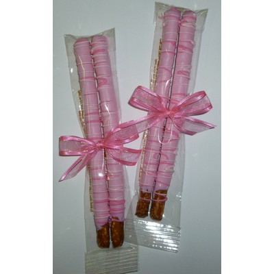 Breast Cancer Awareness Pretzel Rods